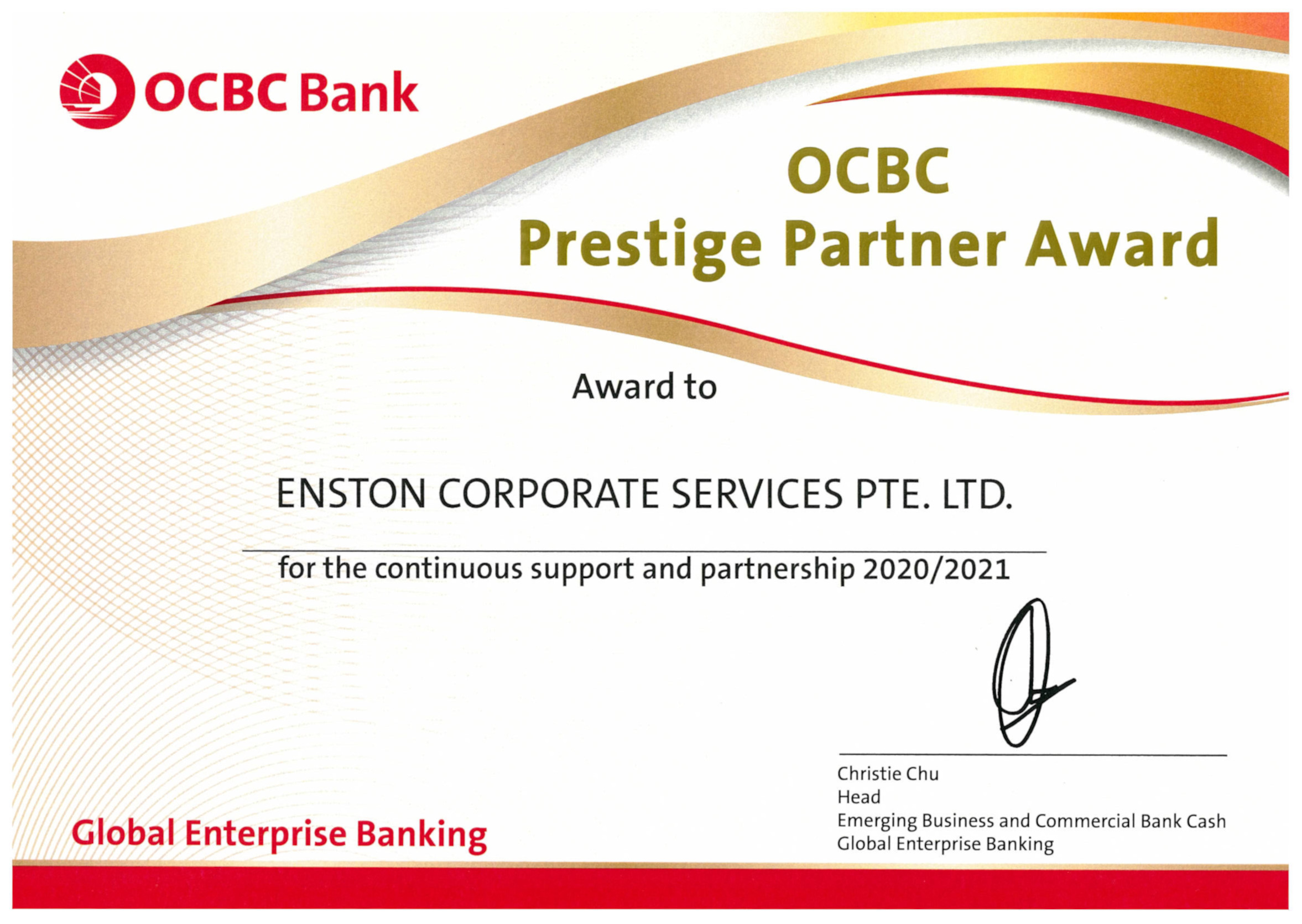 Awards From OCBC_2020